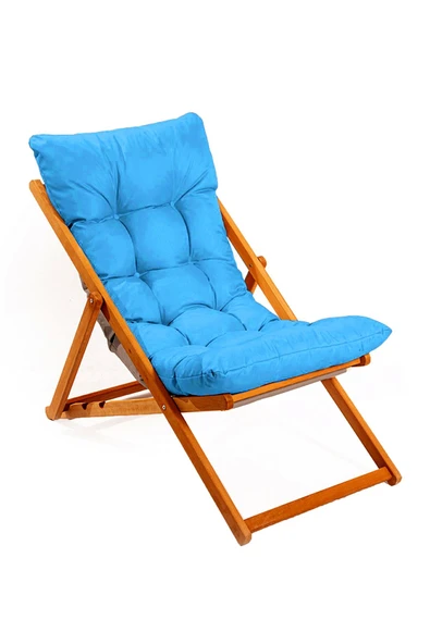 Exent 3 Kademeli Minderli Şezlong ve Sehpa seti-MAVİ - 2