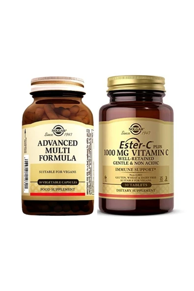 Advanced Multi (antioxidant) Formula 30 Kapsül+ Ester-c Plus 1000 Mg 30 Tablet ürün görseli 1
