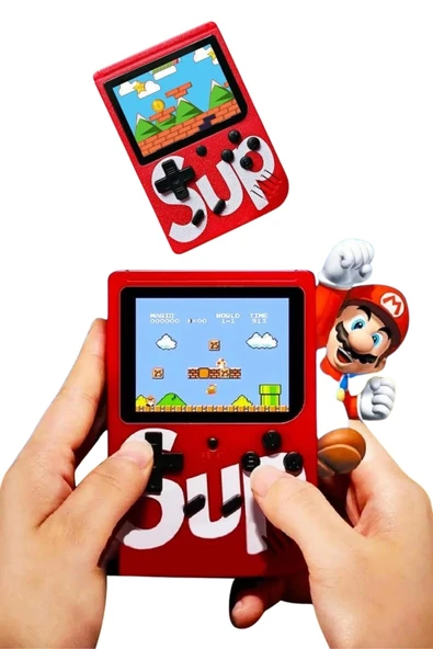 Sup Atari Retro 400 Nostalji Oyunlu Mini Atari Taşınabilir Oyun Konsolu - Resim 4