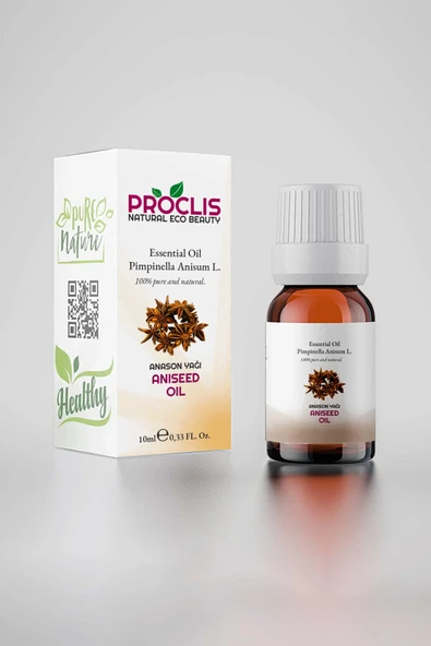 PROCLİS %100 Doğal, Saf Anason Yağı, Cam Şişe 10 ml Sprey Başlıklı