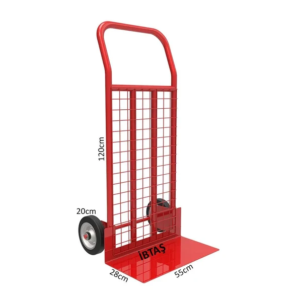 İBTAŞ 250 KG 2 Tekerli Koli, Eşya, Koli, Malzeme Taşıma EL Arabası Tel Örgülü ürün görseli