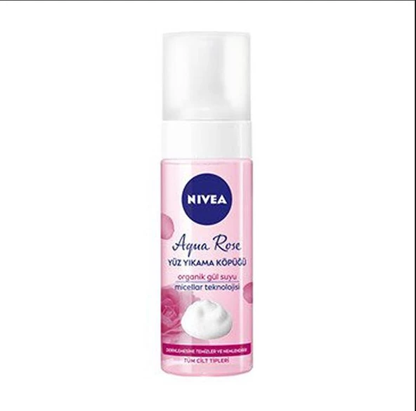 Nivea  Aqua Rose Yıkama Köpüğü 150 ml ürün görseli 1