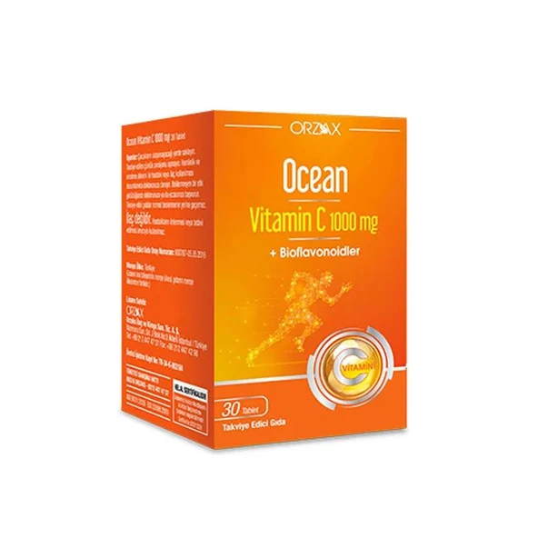 Orzax Ocean Vitamin C 30 Tablet ürün görseli