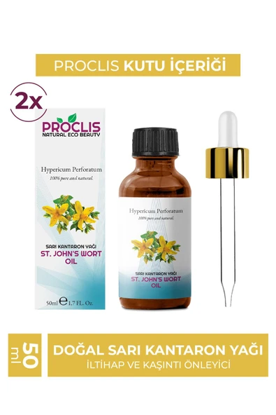 PROCLİS %100 Doğal Sarı Kantaron Yağı 50 ml 2 Adet - Resim 3