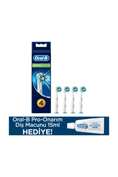 Cross Action 4'lü Diş Fırçası Yedek Başlığı + Diş Macunu ürün görseli