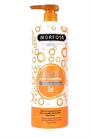 Morfose Argan Şampuan – 1000 ml | Kırılgan ve Zarar Görmüş Saçlar İçin Onarıcı & Nemlendirici Saç Bakımı