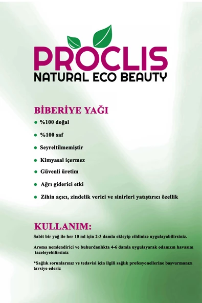 PROCLİS 2 Adet %100 Doğal Biberiye Yağı - Saf Biberiye Uçucu Yağı 10ml - Resim 4