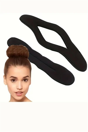 1 Adet Minimalist Dikdörtgen Saç Maşası Bandı – Kolay Topuz & Isısız Bukle Yapıcı - Resim 2