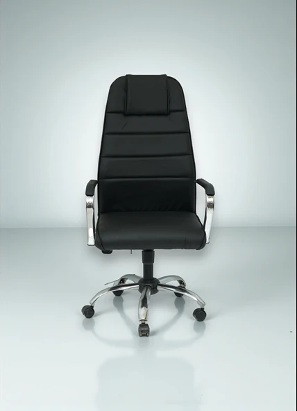 Arji Yönetici Müdür Makam Deri Kaplama Ofis Koltuğu - 2