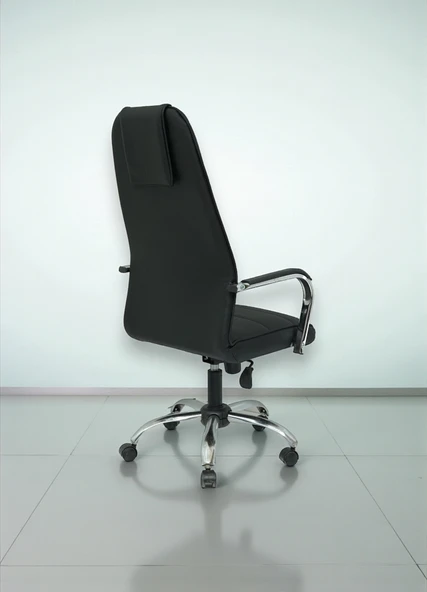 Arji Yönetici Müdür Makam Deri Kaplama Ofis Koltuğu - 4