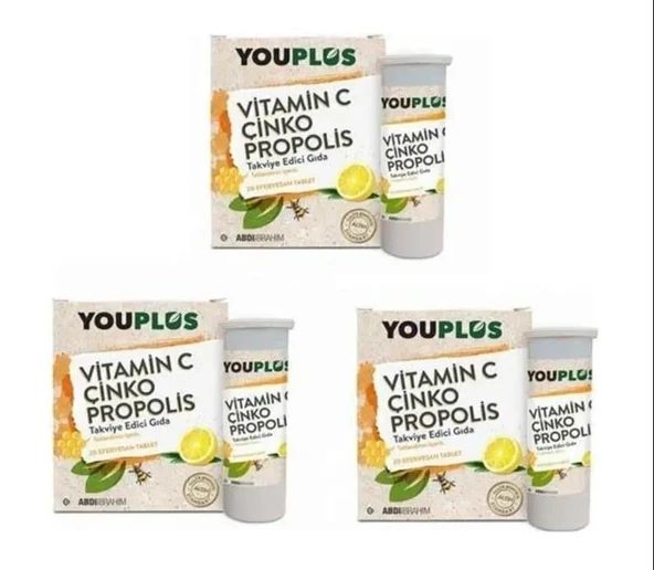 Youplus Vitamin C Çinko Propolis x 3 Adet - 1