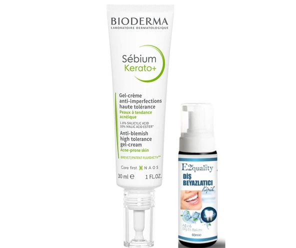 Bioderma Sebium Kerato Nemlendirici Jel Krem 30 ml- Diş Beyazlatıcı Köpük Hediye ürün görseli 1
