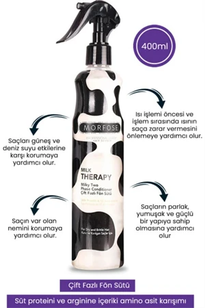 Morfose Milk Therapy Çift Fazlı Saç Bakım Sütü 400 ml - 2