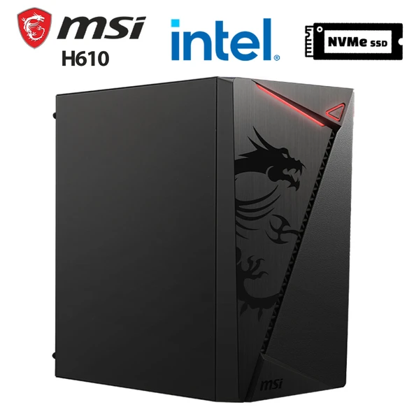 Xaser SHIELD X6 i7 14700F 32GB Ram 1TB M.2 NVMe SSD 2GB GT610 Ekran Kartı Masaüstü Ofis Bilgisayarı - 1