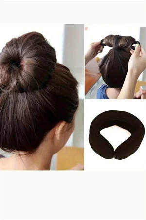 1 Adet Minimalist Dikdörtgen Saç Maşası Bandı – Kolay Topuz & Isısız Bukle Yapıcı ürün görseli 1
