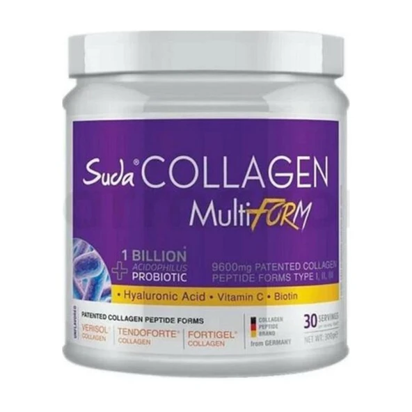 Suda Collagen + Probiyotik Aromasız Aromalı Takviye Edici Gıda 300 g ürün görseli