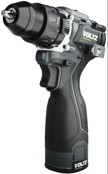 VOLTZ - 50 Nm - 16.8 Volt 2 Amper Akülü Darbeli Matkap Vidalama Seti 830 Gram (VZDR-16I)
