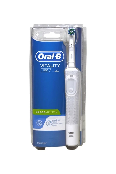 Oral B Şarjlı Diş Fırçası Vitality 100 Cross Action Beyaz ürün görseli