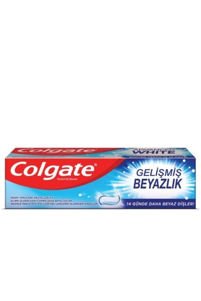 Colgate Diş Macunu Gelişmiş Beyazlık 3 x 75 ml, Üçlü Etki Orta Diş Fırçası - Resim 2