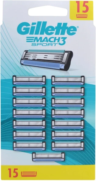 Gillette Mach3 Start Yedek Tıraş Bıçağı 15 Adet - Diş Beyazlatıcı Köpük Hediye ürün görseli 1