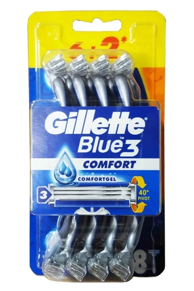 Blue3 Comfort Kullan At Tıraş Bıçağı 8'li ürün görseli 1