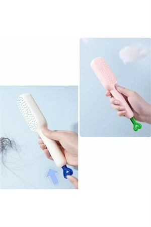 Yeni Nesil Kendiliğinden Temizlenen Saç Fırçası – Pratik Temizlik Sunan, Zaman Tasarrufu Sağlayan Tarak - Resim 4