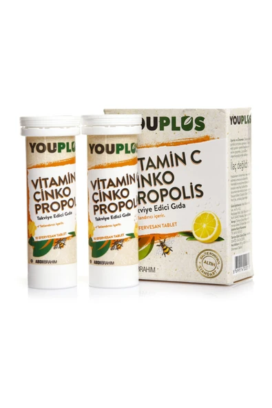 Vitamin C Çinko Propolis 20 Efervesan Tablet ürün görseli 1