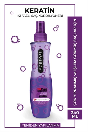 Morfose Keratin Fön Suyu 220 ml 2 Adet Saç Maskesi Hediyeli - 2