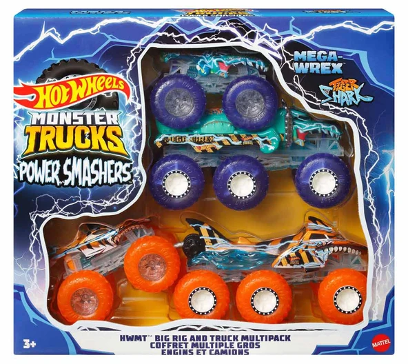 Hot Wheels Monster Trucks Power Smashers Multi Paket HYJ29 - 4
