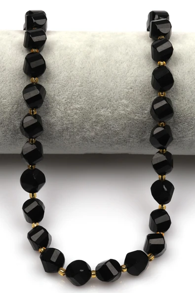 Mavi Renkli Kuvars Doğal Taş Dizi 8 x 9 mm Burgu Kesim - Resim 2