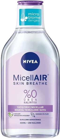 Nivea Face Micellair Makyaj Temizleme Suyu Hassas Ciltler 400 ml ürün görseli 1