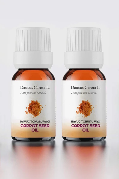 Proclis 2 Adet %100 Doğal Havuç Tohumu Yağı, Cam Şişe 10 ml