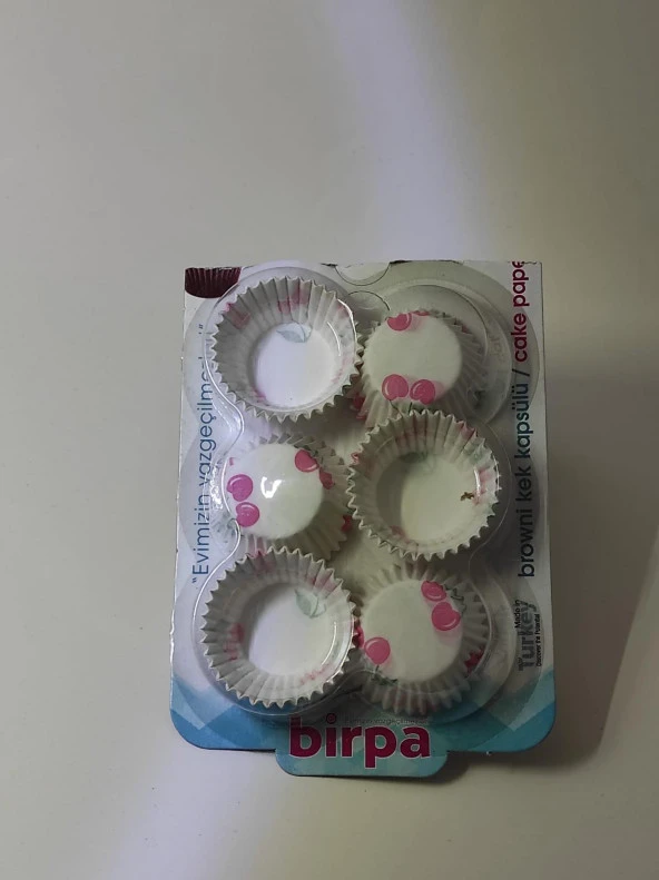 90'lı Browni Mini Kağıt Kek Kapsülü Mini Tart Kek Kapsülü Muffin Ekler Kalıbı Kiraz - 3