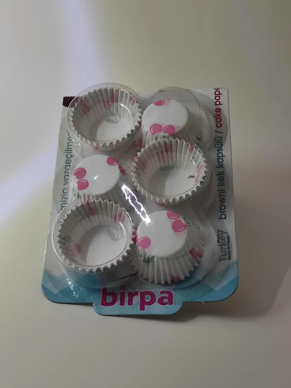 90'lı Browni Mini Kağıt Kek Kapsülü Mini Tart Kek Kapsülü Muffin Ekler Kalıbı Kiraz - 4