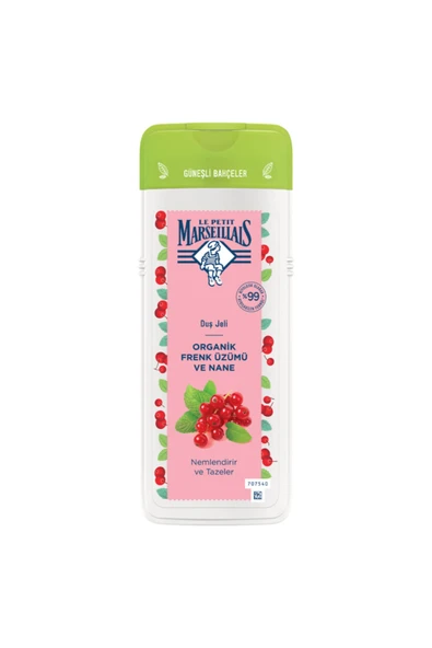 Organik Frenk Üzümü-nane Duş Jeli 400ml