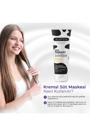 Morfose Kremsi Süt Saç Maskesi Milk Therapy 75 ml - 2
