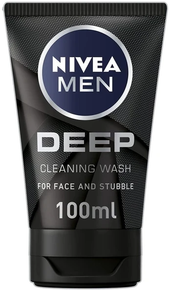 Nivea Men Deep Dimension Yüz & Sakal Temizleme Jeli, 100 Ml 1 Adet ürün görseli 1