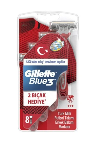 Blue3 Serisi Kullan At Tıraş Bıçağı 8'li ürün görseli 1