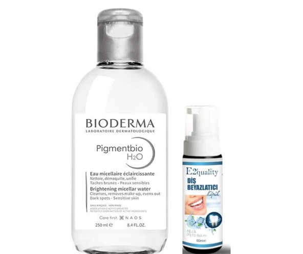Bioderma Pigmentbio H2O Brightening Micellar Water 250 ml- Diş Beyazlatıcı Köpük Hediye ürün görseli 1