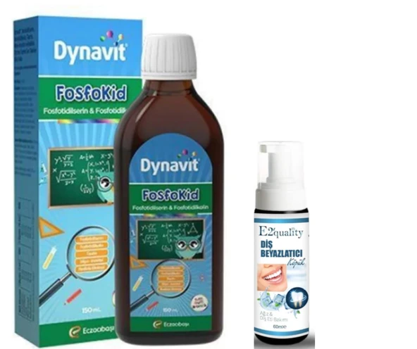 Eczacıbaşı Dynavit Fosfokid Sıvı Takviye Edici Gıda 150 ml - Diş Beyazlatıcı Köpük Hediye ürün görseli 1