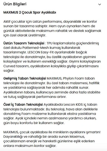 LESCON MAXIMUS 2 LİLA COMFORT CASUAL ANATOMİK SPOR AYAKKABISI - Resim 10