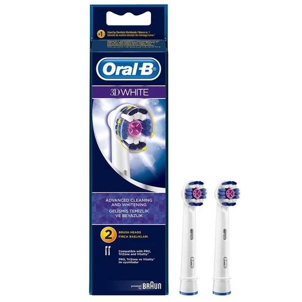 Oral-b White Diş Fırçası Yedek Başlığı 2 Adet ürün görseli