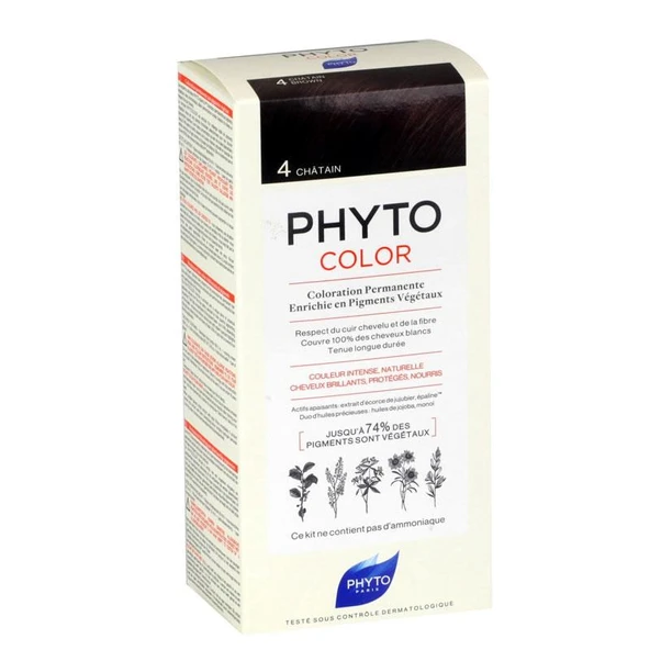 Phyto Phytocolor Bitkisel Saç Boyası - 4 Kestane ürün görseli