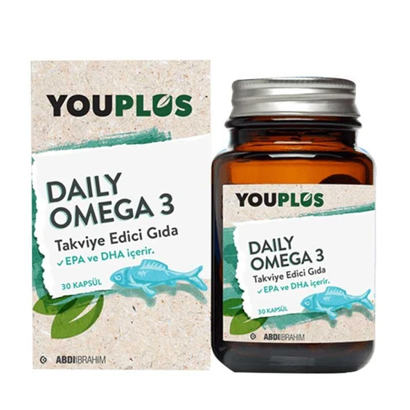 Youplus Daily Omega 3 Takviye Edici Gıda 30 Kapsül ürün görseli