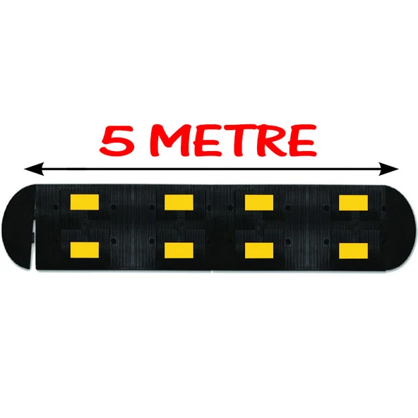 Trafik Kasis Kauçuk Yol Kasisi Hız Kesici Tümsek Kauçuk Şaseli Kasis 5 Metre (50x40 cm) ürün görseli