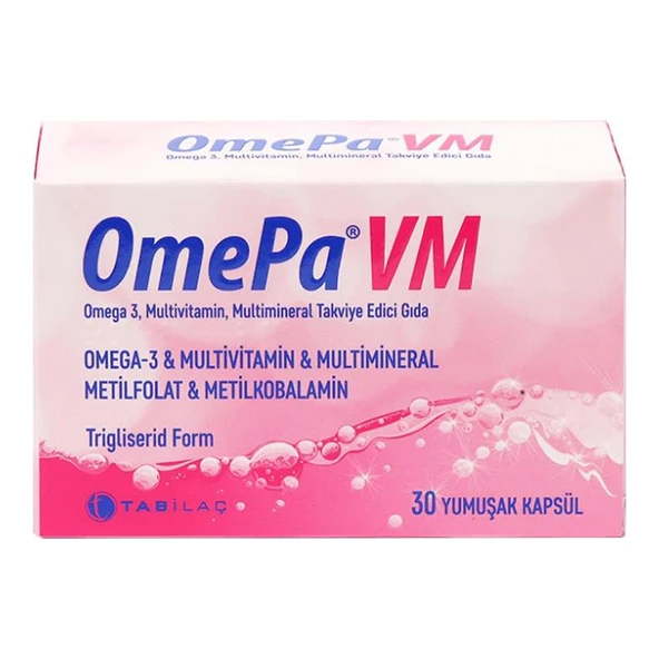 OmePa VM Takviye Edici Gıda 30 Yumuşak Kapsül ürün görseli