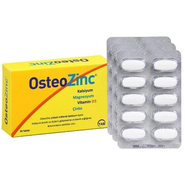 Osteozinc Takviye Edici Gıda 30 Tablet ürün görseli