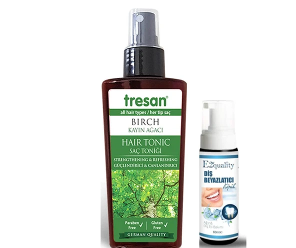 Tresan Kayın Ağacı Saç Toniği 125 ml- Diş Beyazlatıcı Köpük Hediye ürün görseli 1