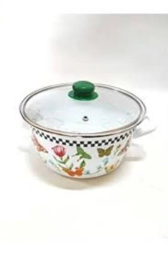 Alev Alv004 No22 Beyaz Çiçekli Kızartma Tencere ürün görseli