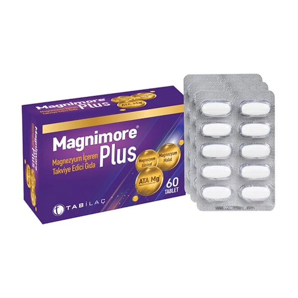 Magnimore Plus Magnezyum İçeren Takviye Edici Gıda 60 Kapsül ürün görseli